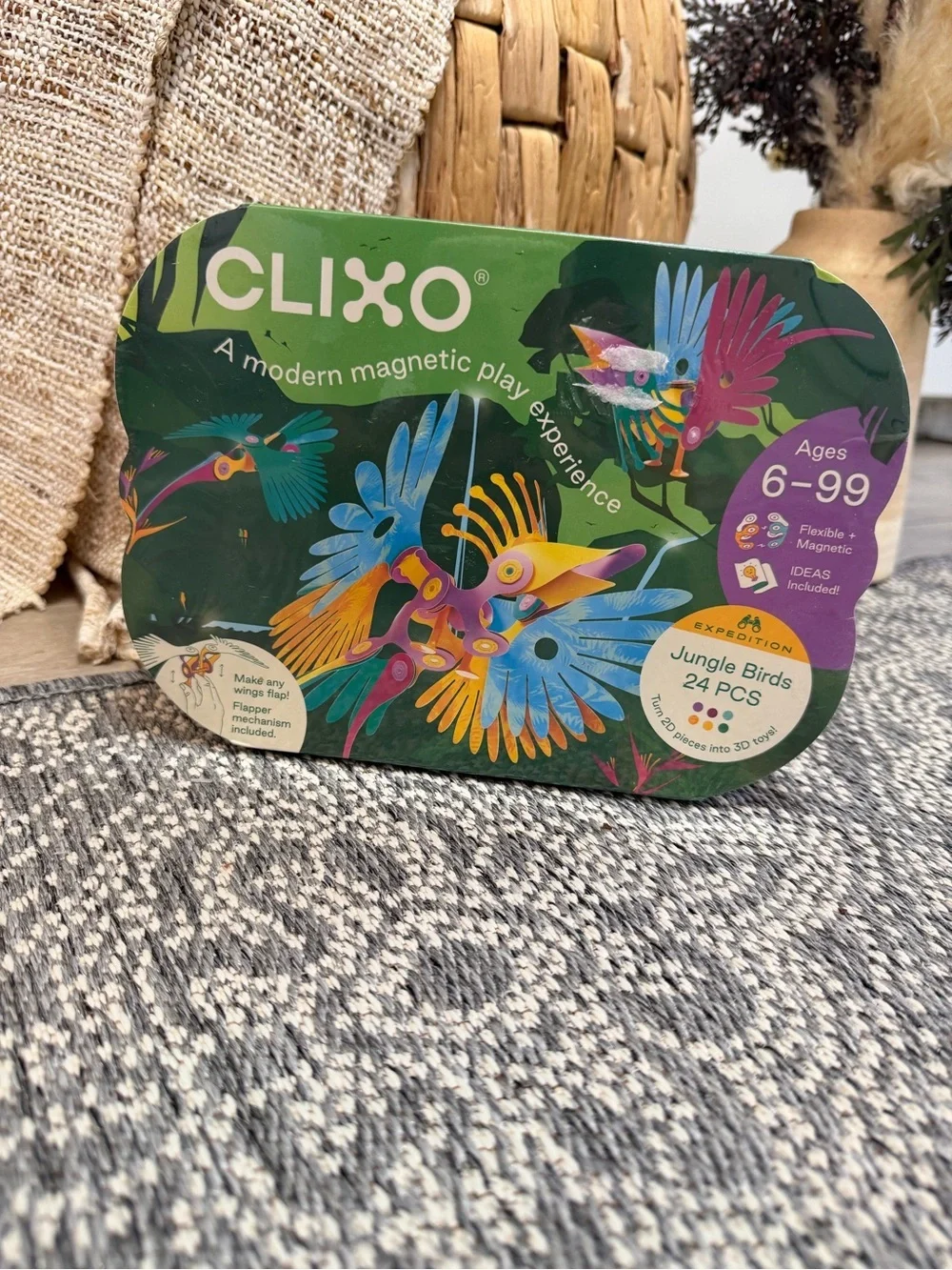 New Clixo Tropical Birds Pack Magnetic STEAM Building Toy Set Custom Wing-Flap
